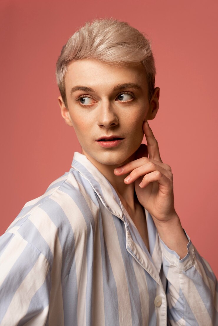 Free Photo medium shot trans person portrait