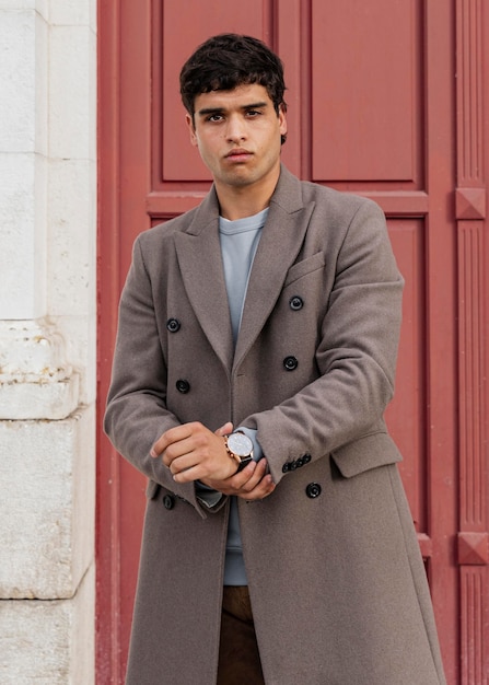 Free Photo | Medium shot trendy man outdoors