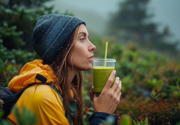 Medium shot woman living a healthy lifestyle