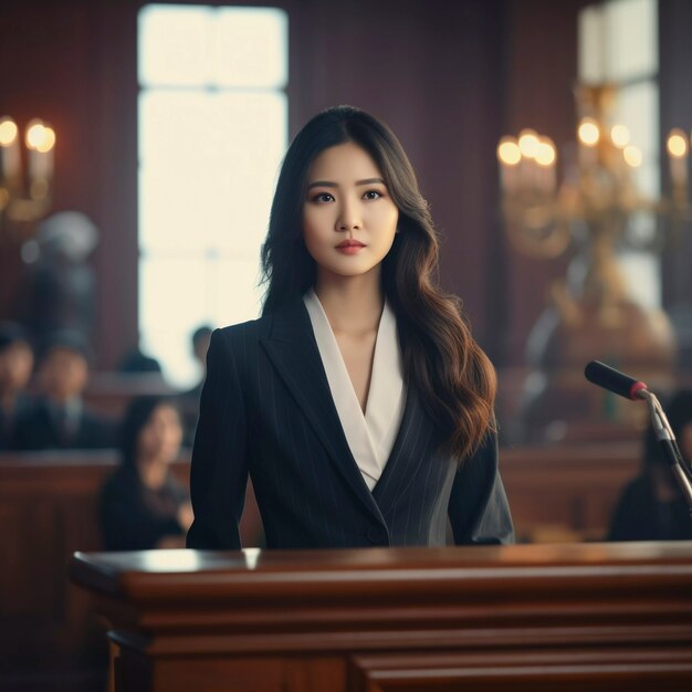 Free Photo medium shot woman working as a lawyer