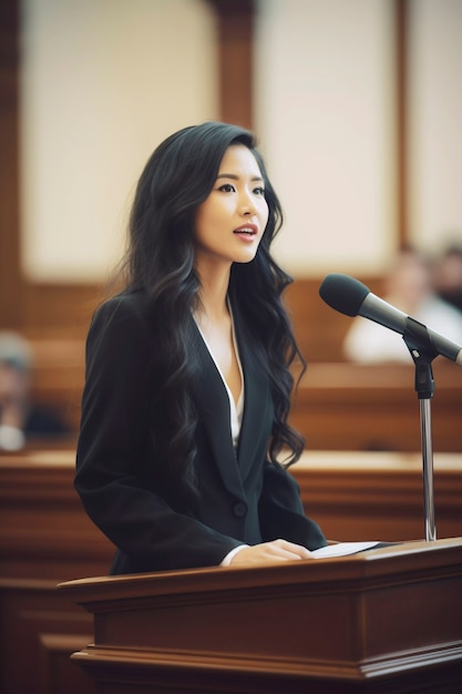 Free photo medium shot woman working as a lawyer