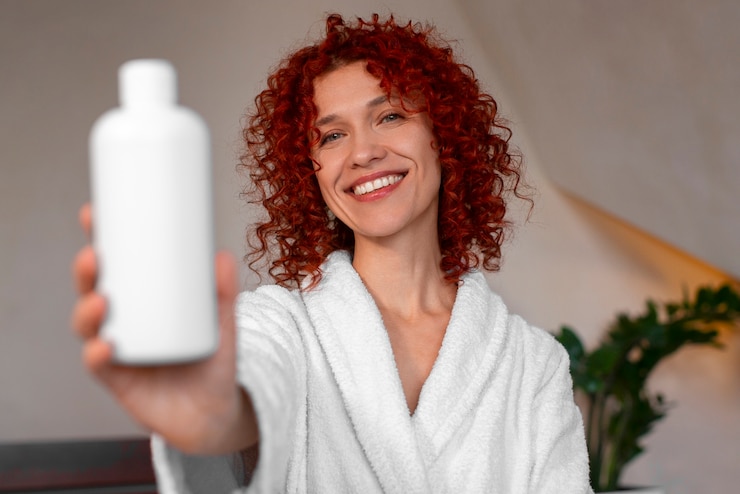 Free Photo medium shot young woman with curly hair