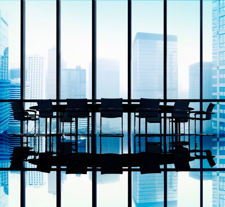 Free Photo meeting table board room office concept