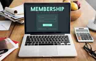 Free photo member log in membership username password concept