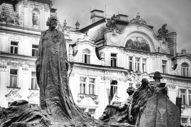 Memorial of Jan Hus in Prague.