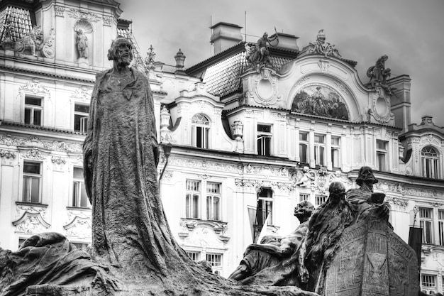 Free photo memorial of jan hus in prague.