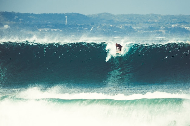 Foto gratuita uomini e ragazze stanno surfando