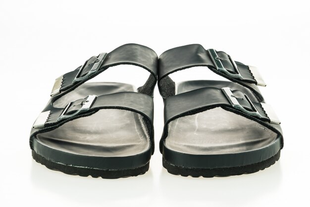 Men leather sandal and flip flop shoes