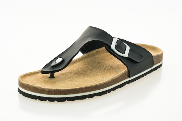 Men leather sandal and flip flop shoes