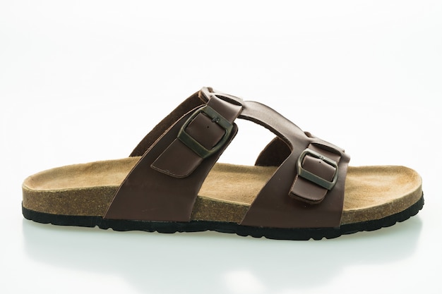 Men leather sandal and flip flop shoes