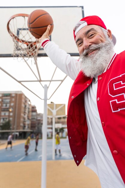 Men wearing varsity jacket