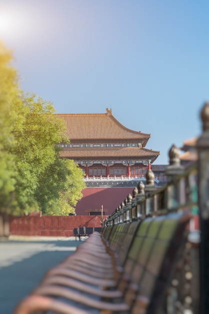 the Meridian Gate of the Forbidden City