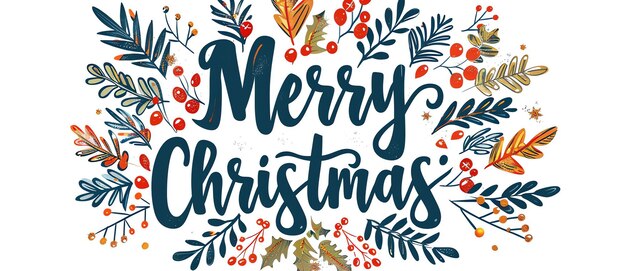 Free Photo merry christmas card ai generated