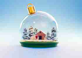 Free photo merry christmas greetings with globe