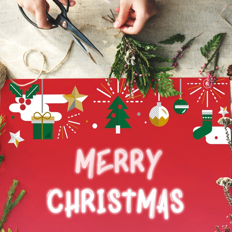 無料Photo メリークリスマスハッピーセレブレーションコンセプト