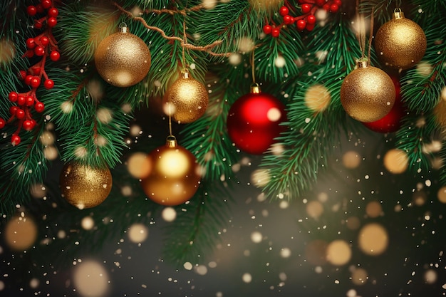 Free photo merry christmas and happy new year wallpaper