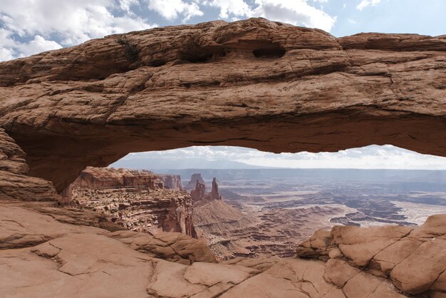 Mesmerizing shot of the Canyonlands National Park, Mesa Arch Utah USA