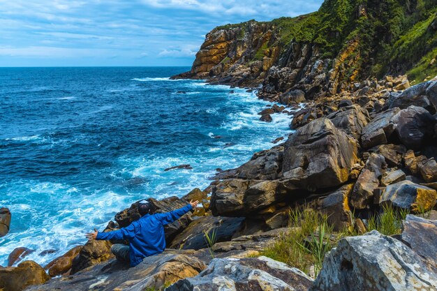 Mesmerizing shot taken at the sea on Monte Urgull