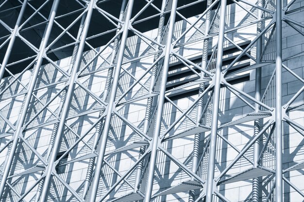 Metal facade of a building