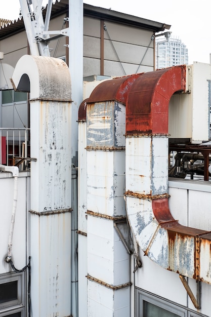 metal industry chimney shape