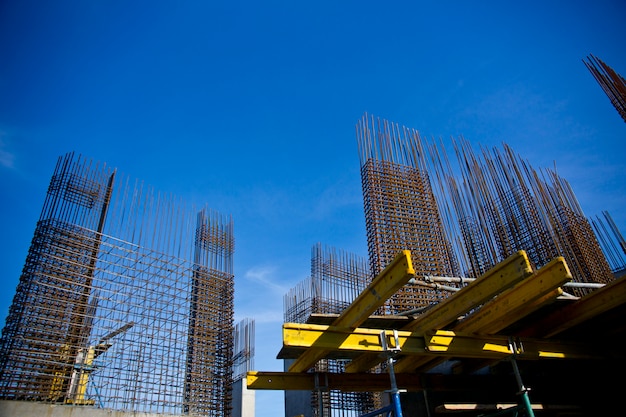 Metal structure of a building