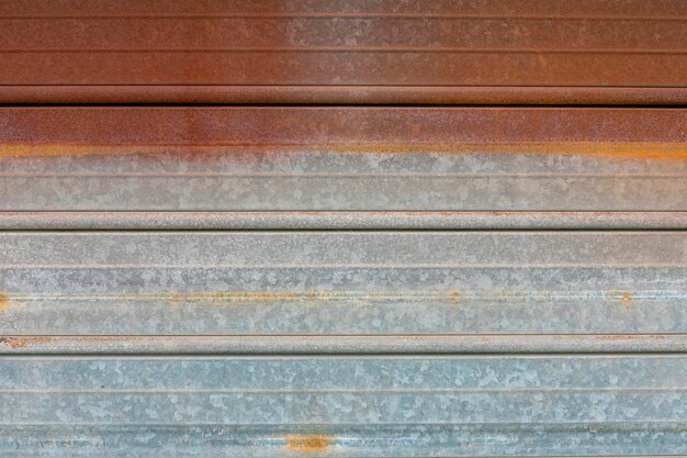 Metal surface with lines and rust