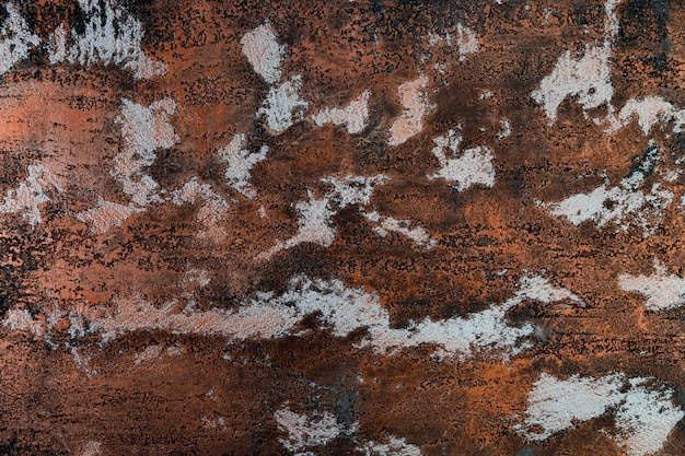 Metal surface with rust and patches