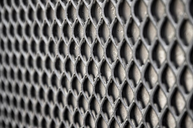 Metallic background fence in grey tones