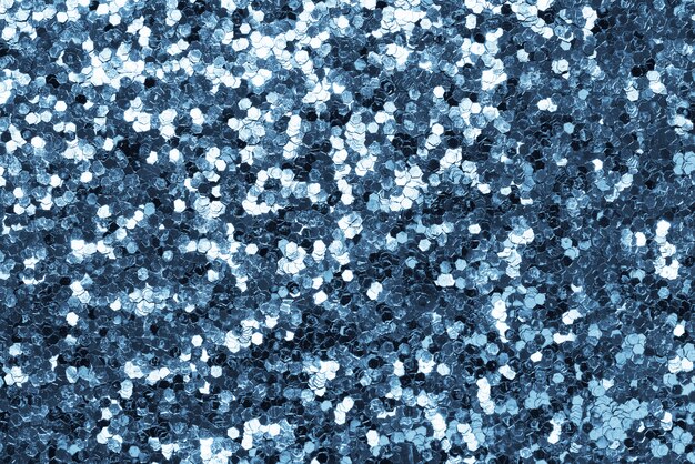 Metallic blue glitter background