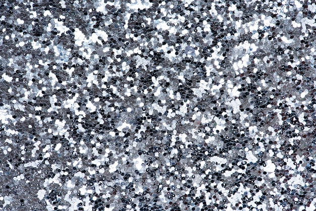 Металлический серебряный фон с блестками