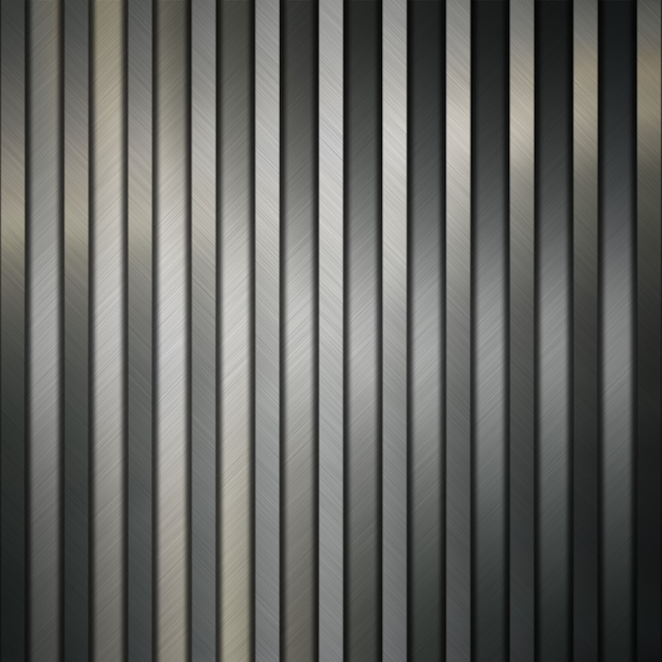 Free Photo metallic texture with stripes