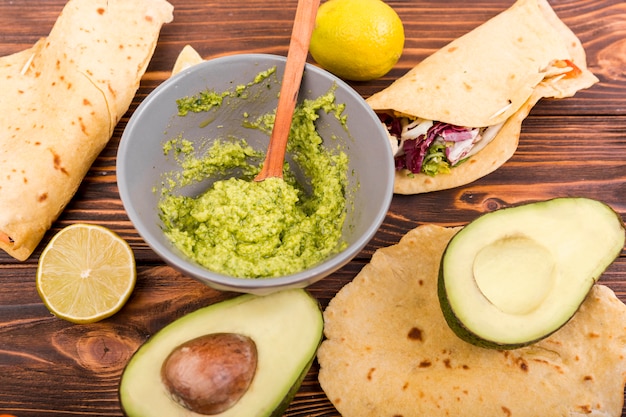 Free photo mexican food still life