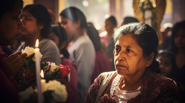 Foto gratuita messicani che frequentano la chiesa