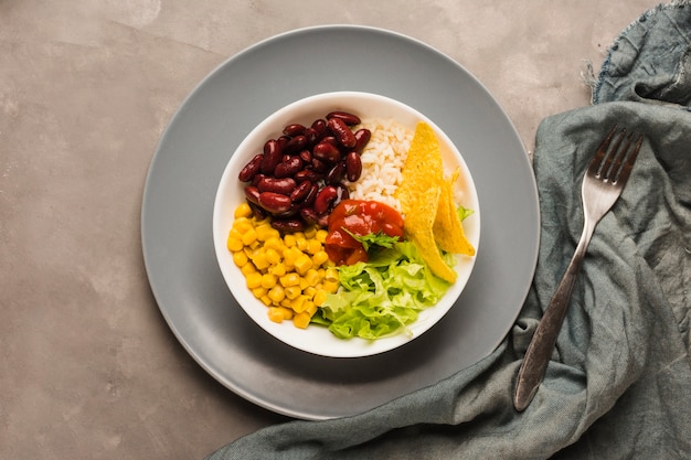 Free photo mexican salad