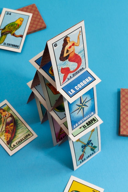 Free photo mexican traditional cards game