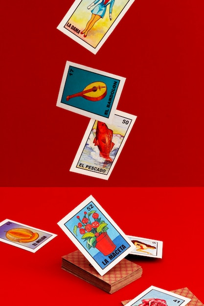 Free photo mexican traditional cards game