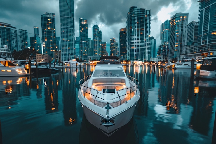 Free Photo miami bayside landscape