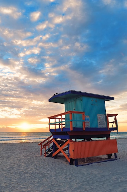 Foto gratuita alba sud della spiaggia di miami