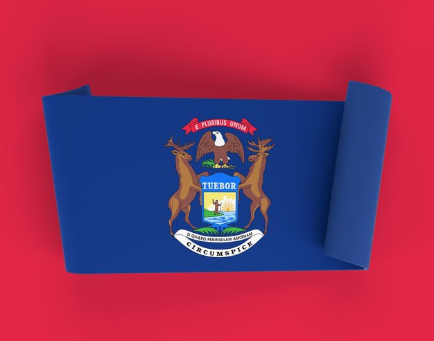 Michigan Ribbon Banner
