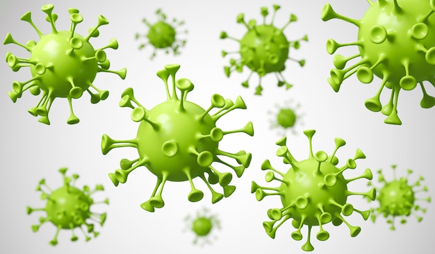 Microscopic germs and pathogens