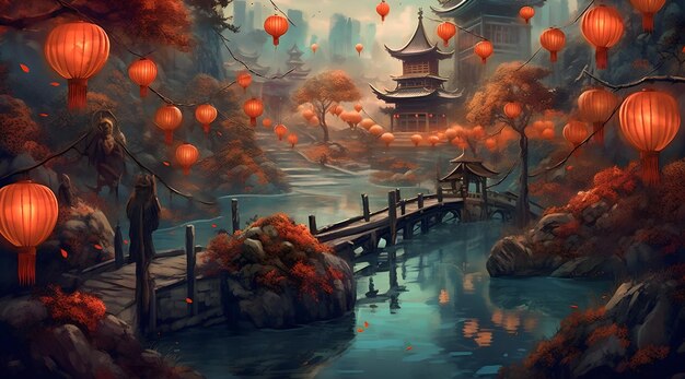 mid autumn festival background