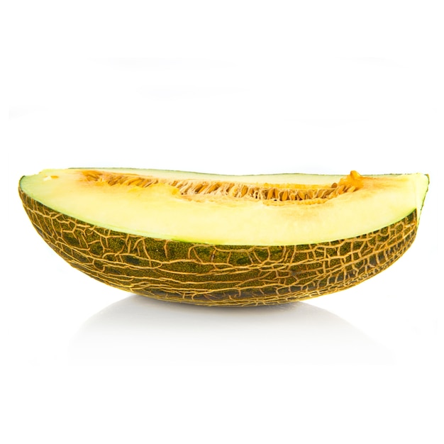 Middle melon isolated over white background