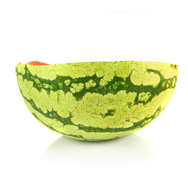 Middle watermelon isolated over white background