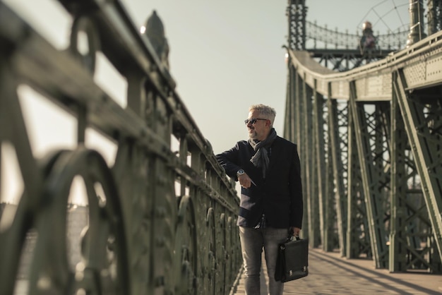 middleaged man on the street