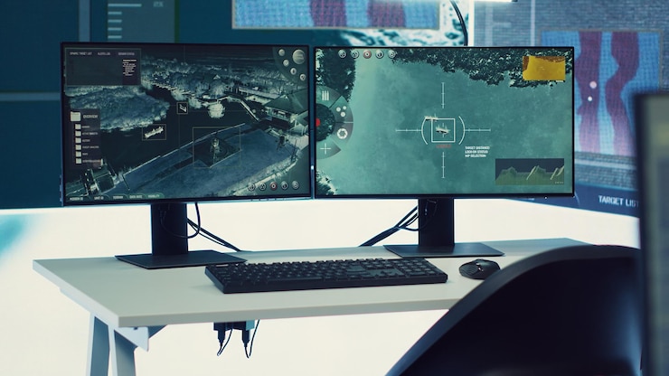 Free Photo military operations control room used in following global threats