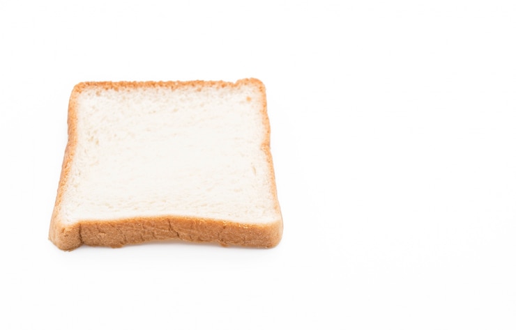 Free Photo milk bread on white