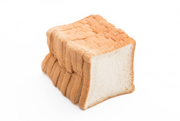 milk bread on white
