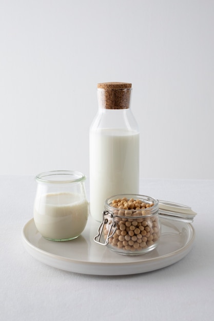 ひよこ豆の配置とミルクの日のコンセプト
