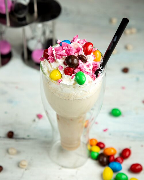 Milkshake with chocolates