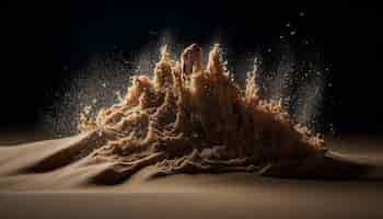 Free photo milky way exploding in abstract underwater motion generated by ai